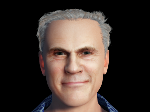 Christoph Waltz 3D Rigged model ready for animation Modelo 3D