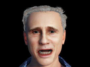Christoph Waltz 3D Rigged model ready for animation Modelo 3D