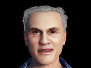 Christoph Waltz 3D Rigged model ready for animation Modelo 3D