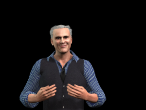 Christoph Waltz 3D Rigged model ready for animation Modelo 3D