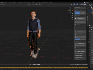 Christoph Waltz 3D Rigged model ready for animation Modelo 3D