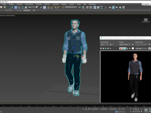 Christoph Waltz 3D Rigged model ready for animation Modelo 3D