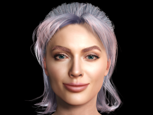 New Angie 3D Rigged model ready for animation Modèle 3D