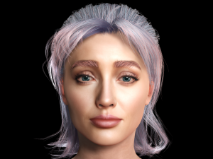 New Angie 3D Rigged model ready for animation Modèle 3D