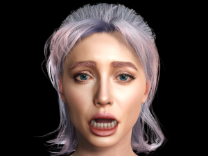 New Angie 3D Rigged model ready for animation Modèle 3D