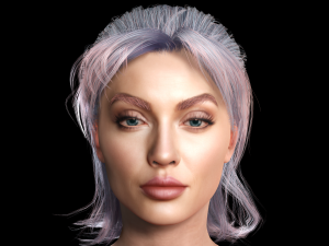 New Angie 3D Rigged model ready for animation Modèle 3D