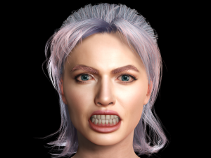 New Angie 3D Rigged model ready for animation Modèle 3D