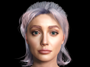 New Angie 3D Rigged model ready for animation Modèle 3D