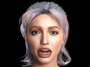 New Angie 3D Rigged model ready for animation Modèle 3D
