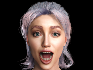 New Angie 3D Rigged model ready for animation Modèle 3D