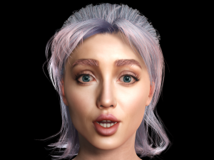 New Angie 3D Rigged model ready for animation Modèle 3D