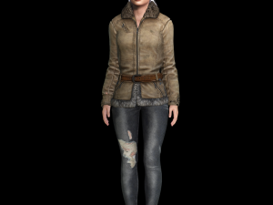 New Angie 3D Rigged model ready for animation Modèle 3D