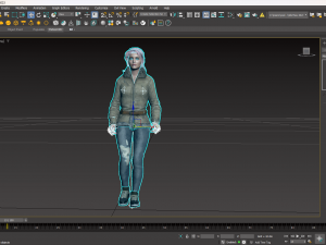 New Angie 3D Rigged model ready for animation Modèle 3D