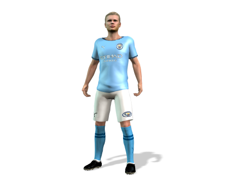 Erling Haaland famous soccer player 3D Rigged model animation 3D-Modell