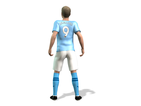 Erling Haaland famous soccer player 3D Rigged model animation 3D-Modell
