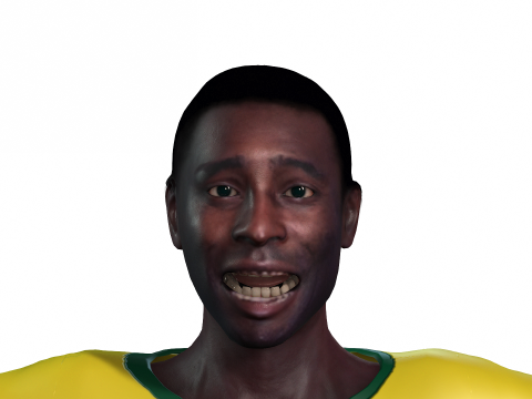 Belle the Football player 3D Rigged model 3D Модель