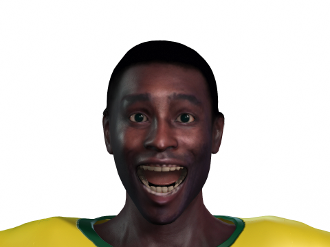 Belle the Football player 3D Rigged model 3D Модель