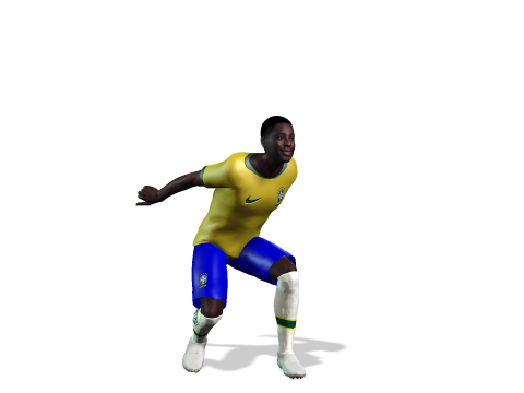 Belle the Football player 3D Rigged model 3D Модель
