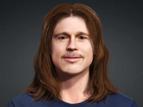 Realistischer spielbereiter m&auml;nnlicher Charakter, manipulierter FBX OBJ Blender Character Creator iAvatar iProject 3D Modell