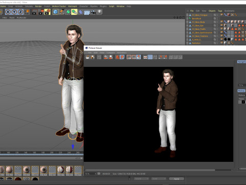 Eddie Redmayne Personagem pronto para jogo 3D Rigged Modelo 3D