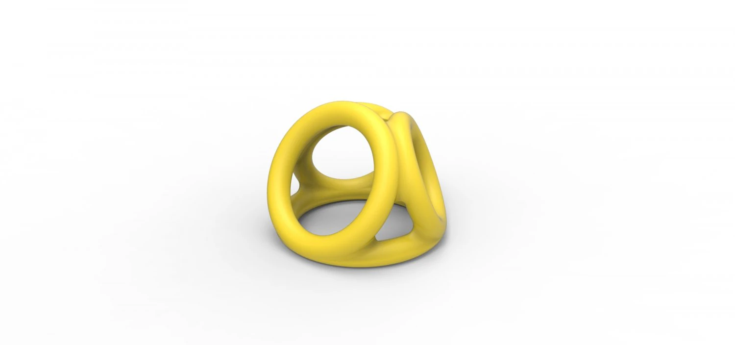 Ring 9 3D Print Model .c4d .max .obj .3ds .fbx .stl .blend 