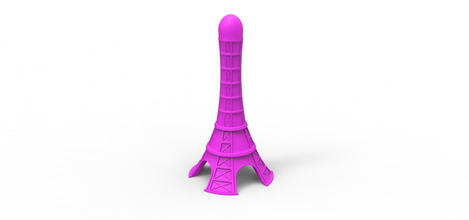 Toys. eiffel tower dildo 3D Models. 