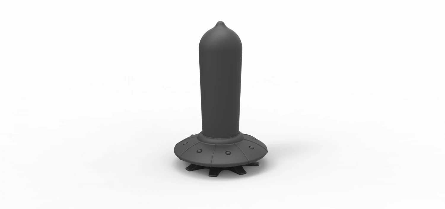UFO plug 3D Print Model .c4d .max .obj .3ds .fbx .stl .blend 