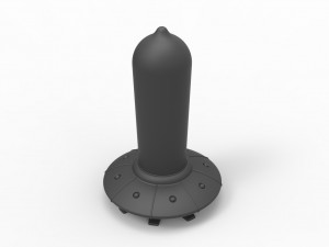 UFO plug Model Cetak 3D