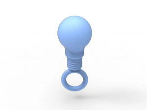 Lightbulb plug 3D Print Model