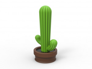 Cactus plug 3D 프린트 모델