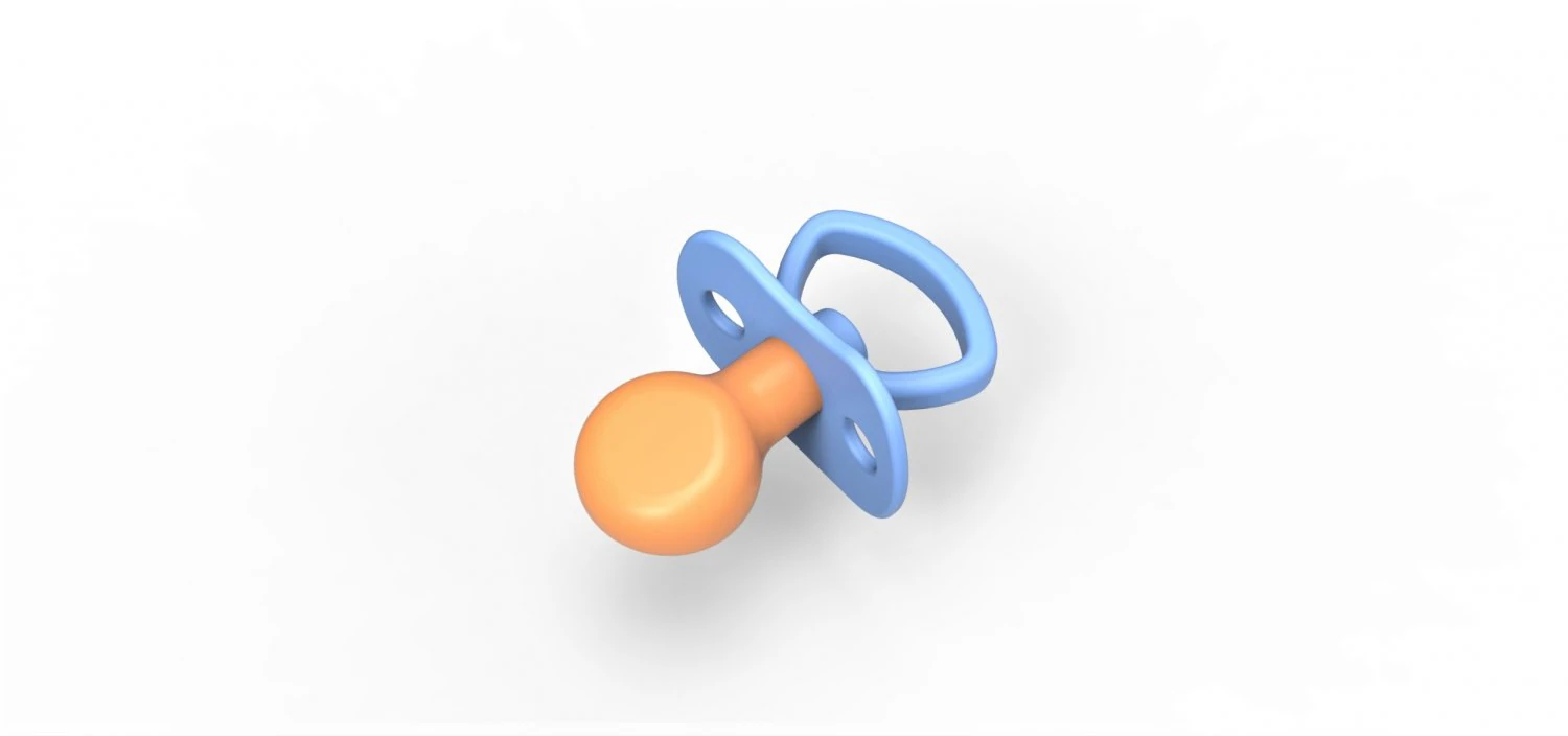 Pacifier plug 3D Print Model .c4d .max .obj .3ds .fbx .stl .blend 