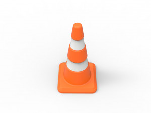 Traffic cone plug Model Cetak 3D
