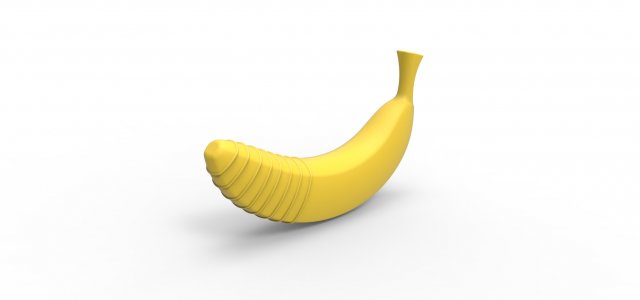 Banana plug 2 3D Print Model .c4d .max .obj .3ds .fbx .stl .blend