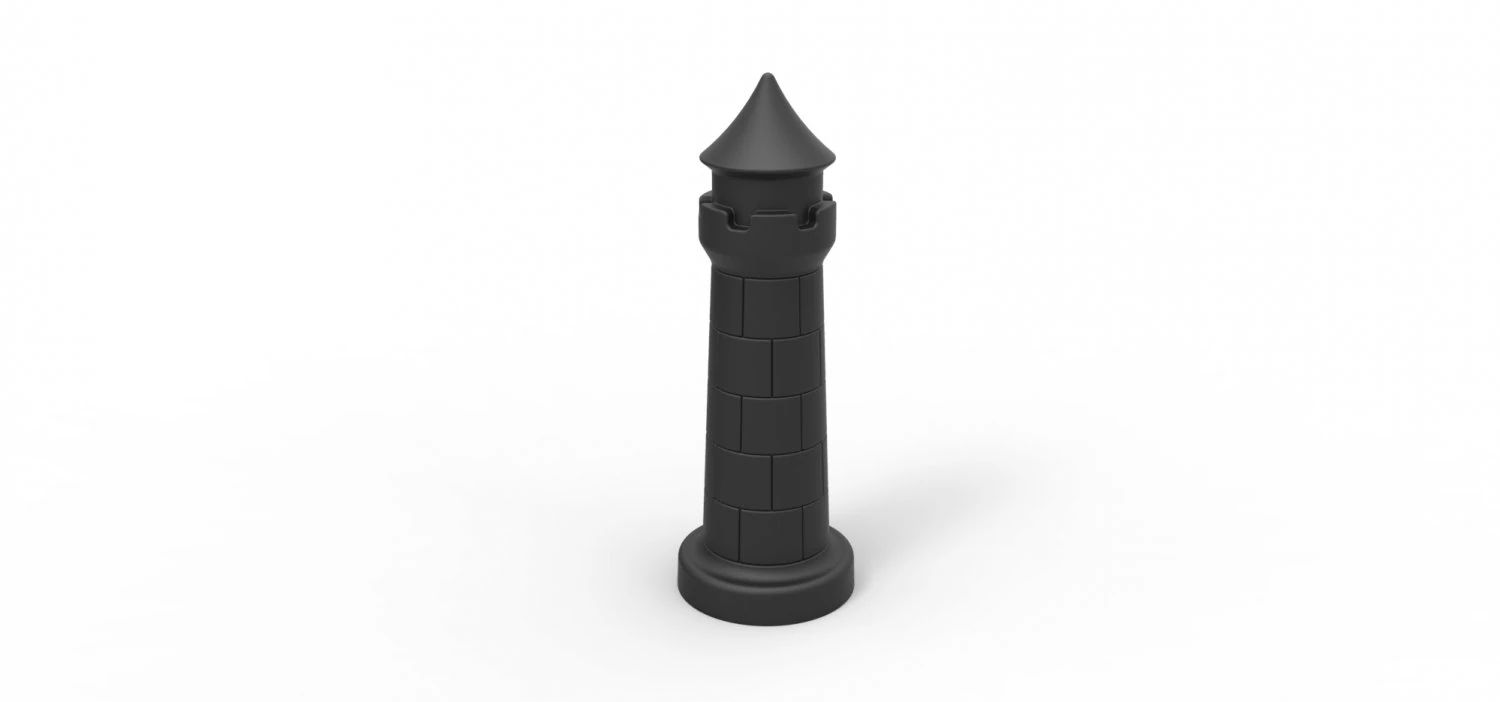 Tower plug 3D Print Model .c4d .max .obj .3ds .fbx .stl .blend