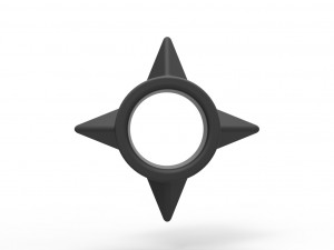 Shuriken penis ring 3D Print Model