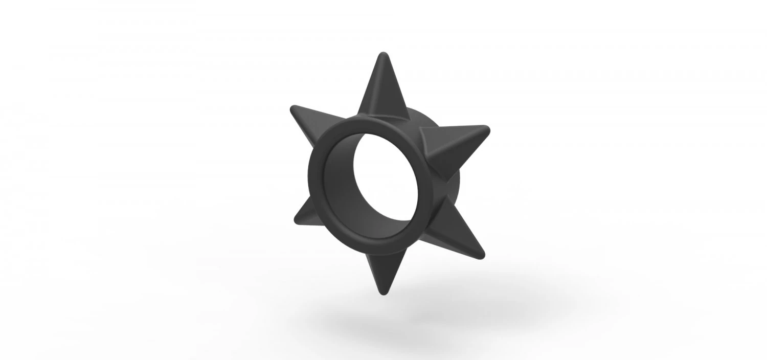 Shuriken penis ring 2 3D Print Model .c4d .max .obj .3ds .fbx .stl .blend 
