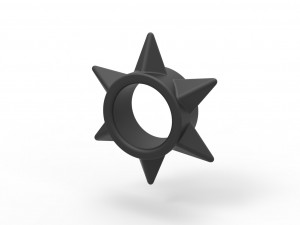 Shuriken penis ring 2 3D Print Model