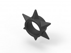 Shuriken penis ring 2 3D-printmodel