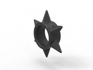 Shuriken penis ring 2 3D Print Model