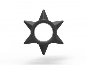 Shuriken penis ring 2 3D Print Model