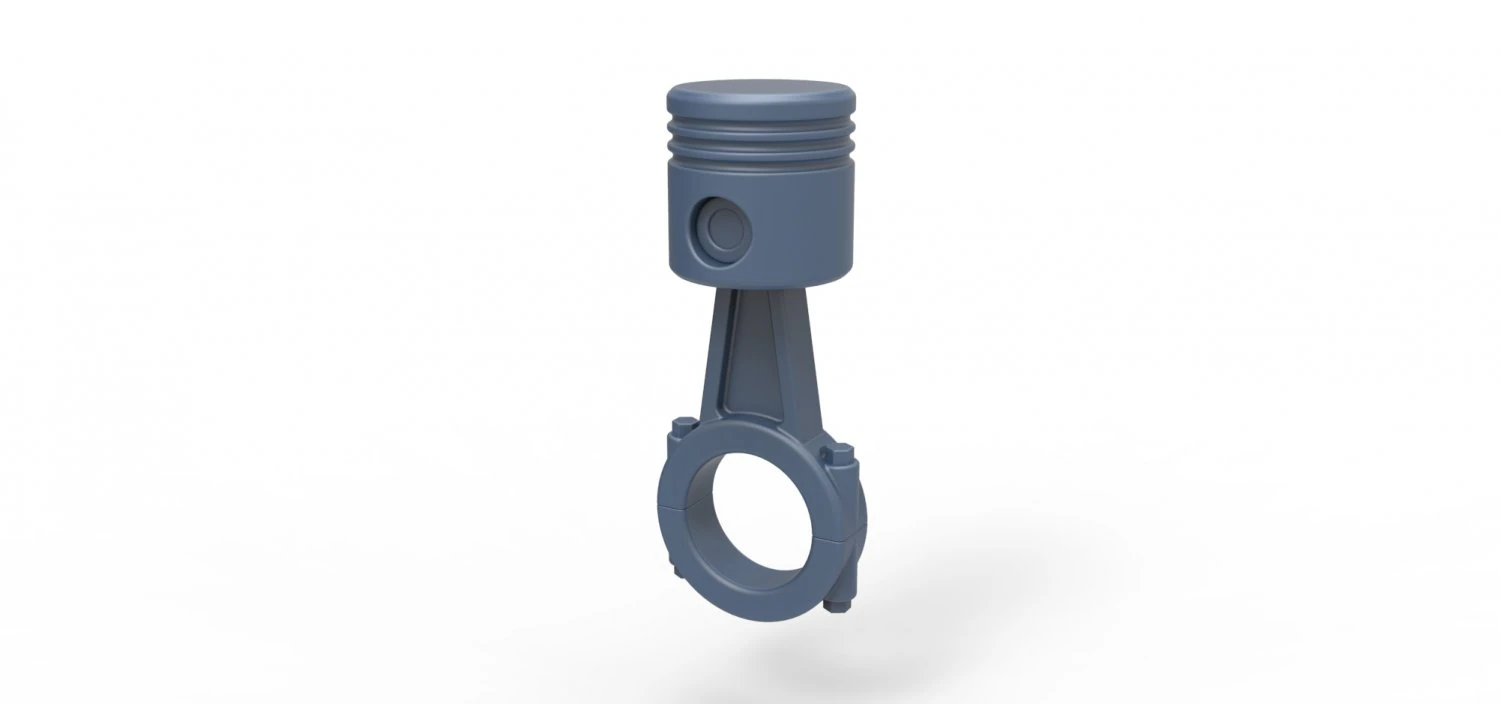 Spina del pistone Modello di stampa 3D .c4d .max .obj .3ds .fbx .stl .blend 