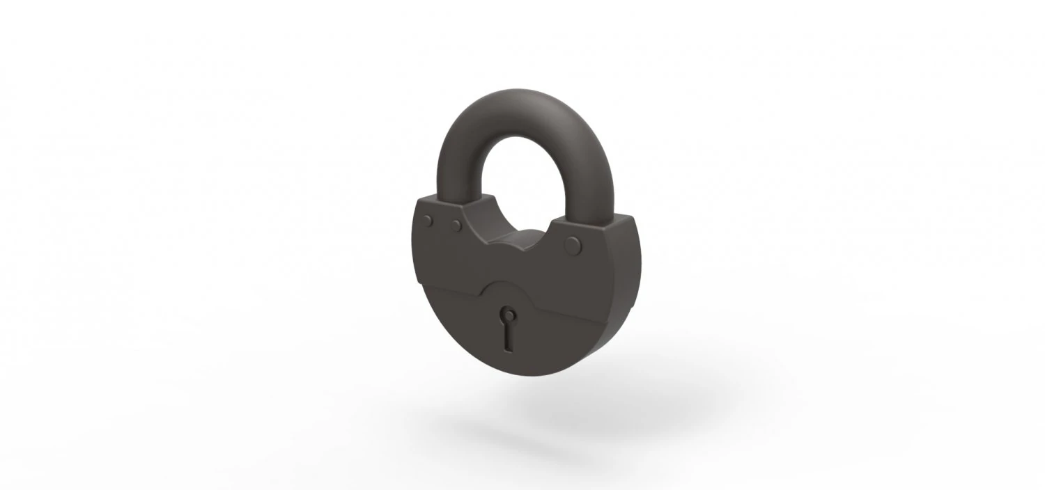 Padlock penis ring 3D Print Model .c4d .max .obj .3ds .fbx .stl .blend