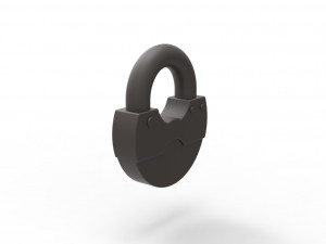 Padlock penis ring Modelo de Impressão 3D