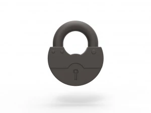 Padlock penis ring 3D Print Model