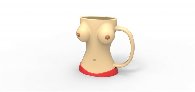 Cup 3D प्रिंट मॉडल .c4d .max .obj .3ds .fbx .stl .blend