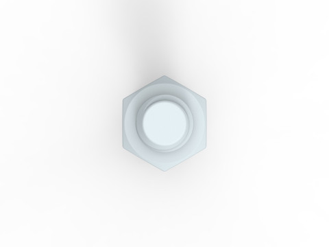 Болт с гайками 3D Принт Модель