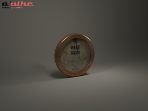steampunk oven heat gauge 3D Model