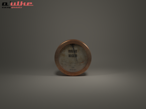 steampunk oven heat gauge 3D Model