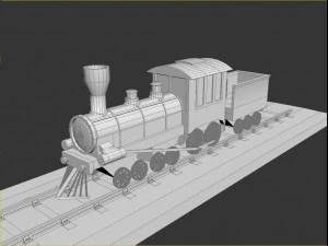 old train 3D Model