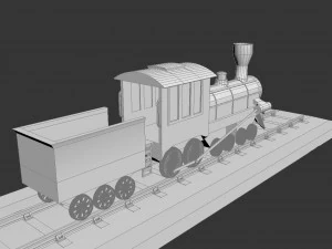 old train 3D Model